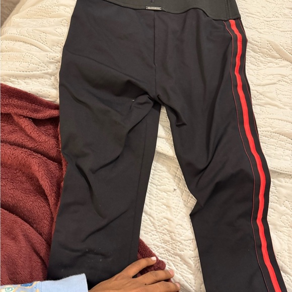 KORAL Tone High Rise Legging Black Scarlett Pants Hi Red Stripe Side. Size M - Picture 7 of 7